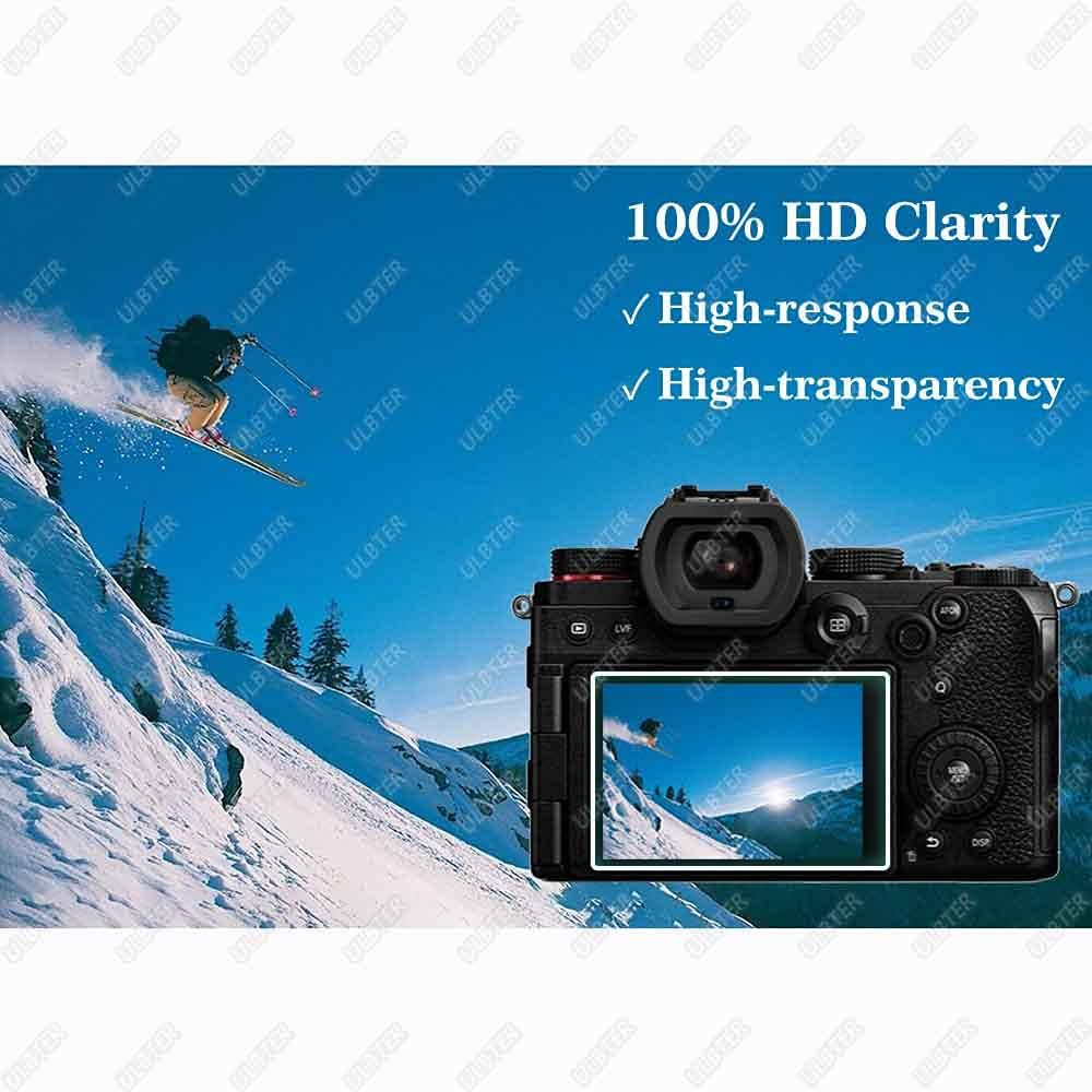 Screen Protector for Panasonic LUMIX S5 II / S5 & Hot Shoe Cover, ULBTER 0.3Mm 9H Hardness Tempered Glass Flim, Anti-Scrach Anti-Fingerprint Anti-Bubble [3 Pack] image number 1