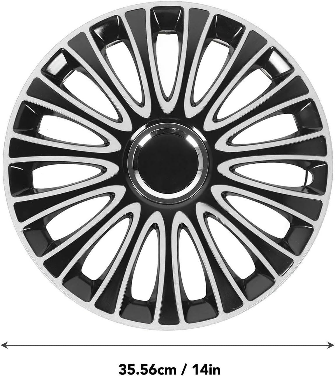 14 Inch Hubcaps Set of 4, 4PCS Hubcaps Snap on R14 Universal Wheel Rim Cover for Cars Trucks SUV image number 3
