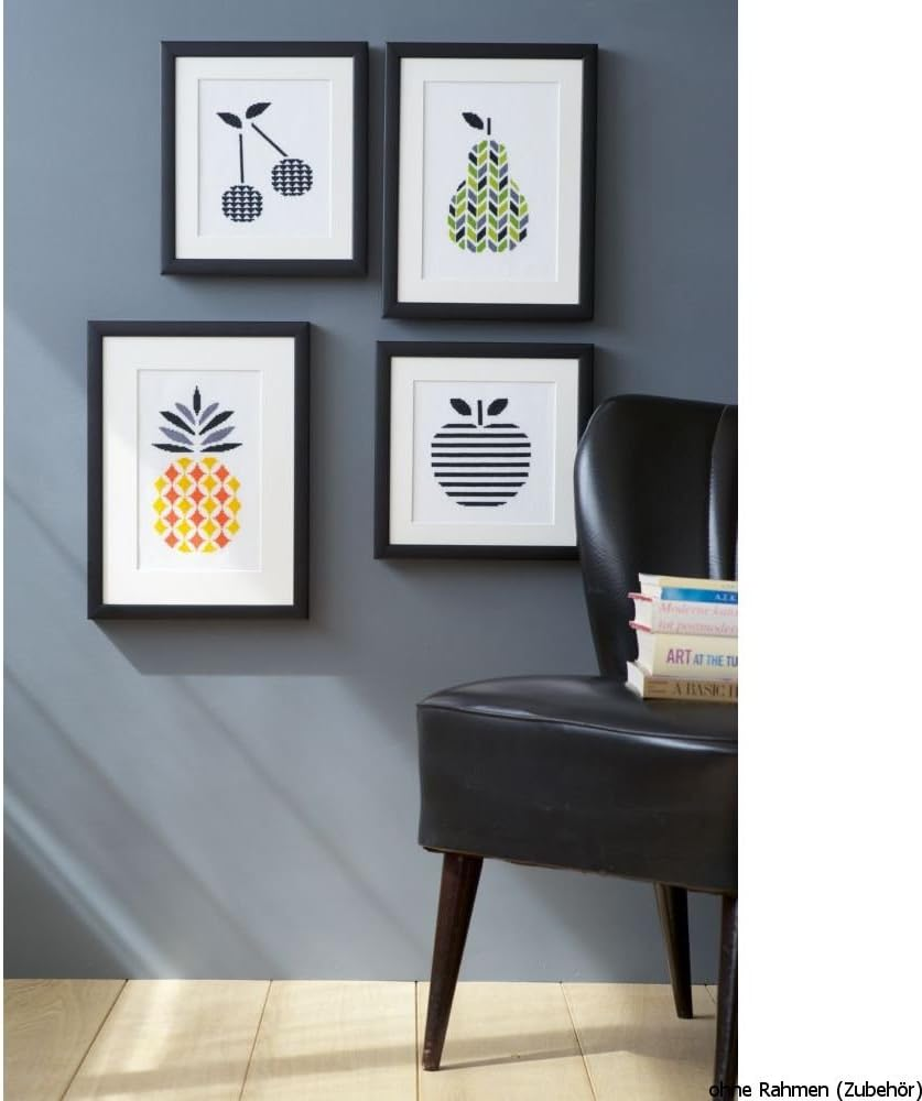 Vervaco 14 Count Pineapple on Aida Counted Cross Stitch Kit, 6.25" X 10.25" image number 2