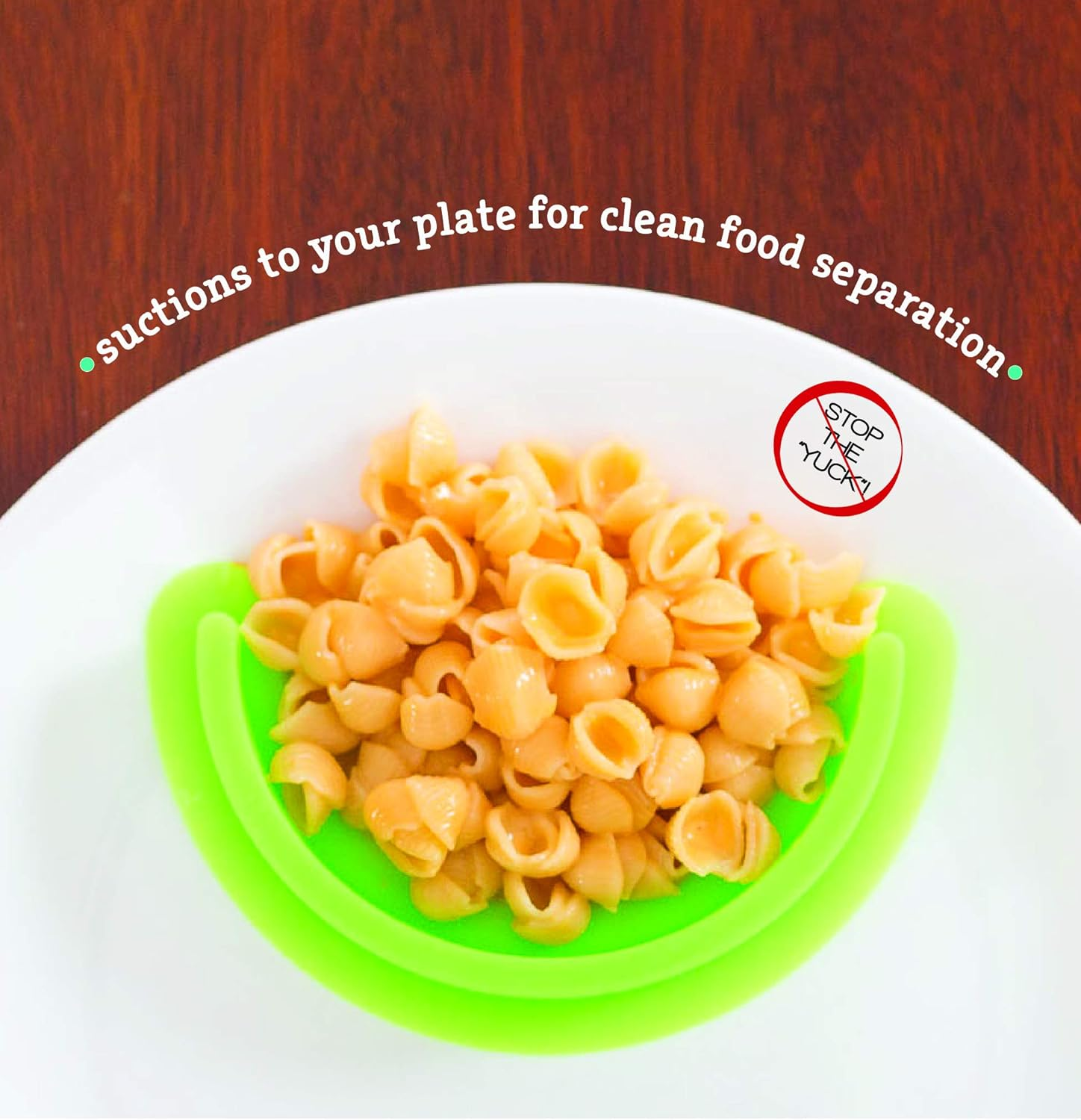 Plate Divider 2 Pack Green - Food Separator - Food Safe Silicone image number 5