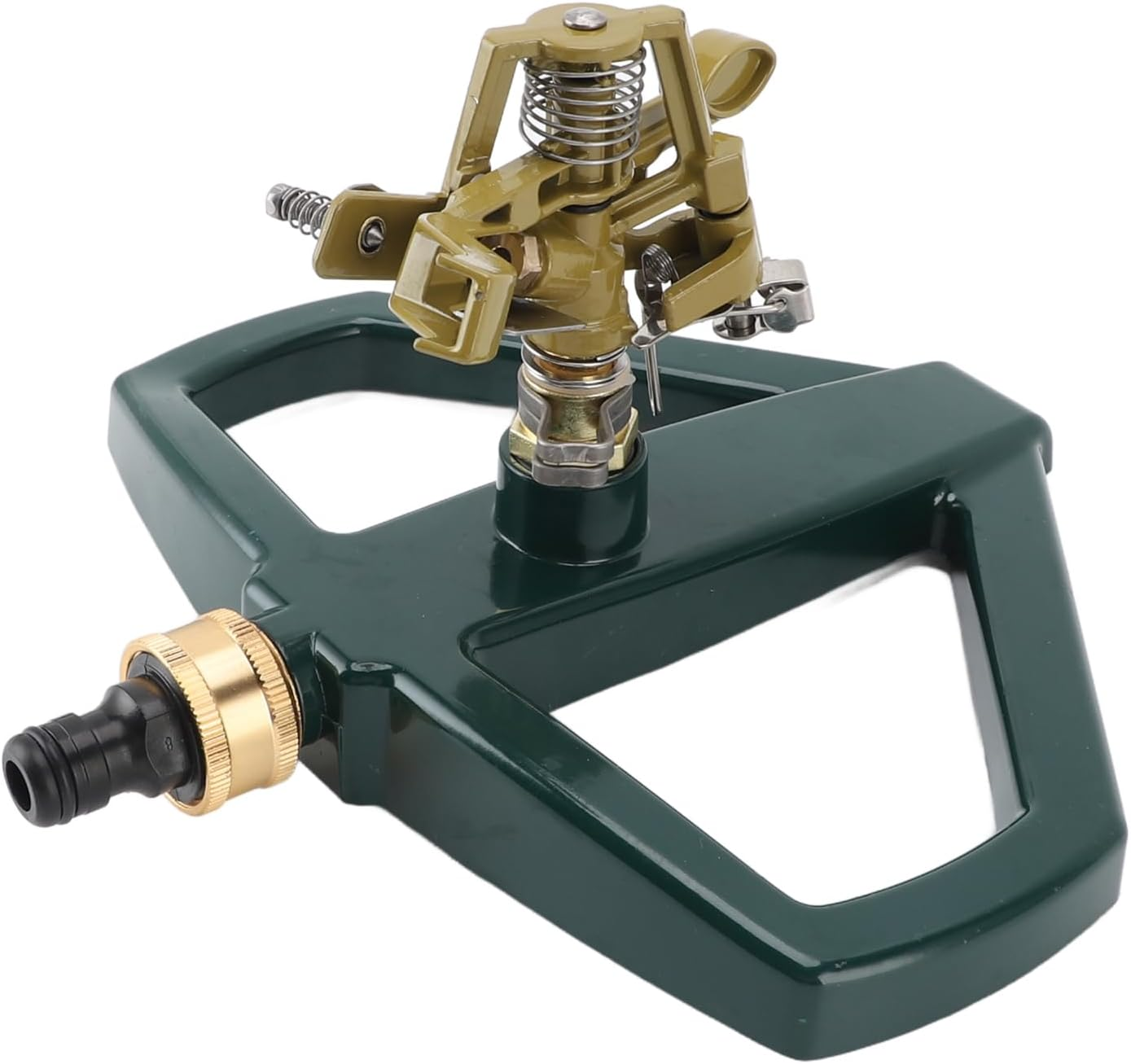 Garden Sprinkler, 360 Degree Rotating Lawn Sprinkler Large Area Coverage, Automatic Garden Water Sprinklers Lawn Irrigation System with Metal Base, Garden Hose Sprinkler for Yard image number 2