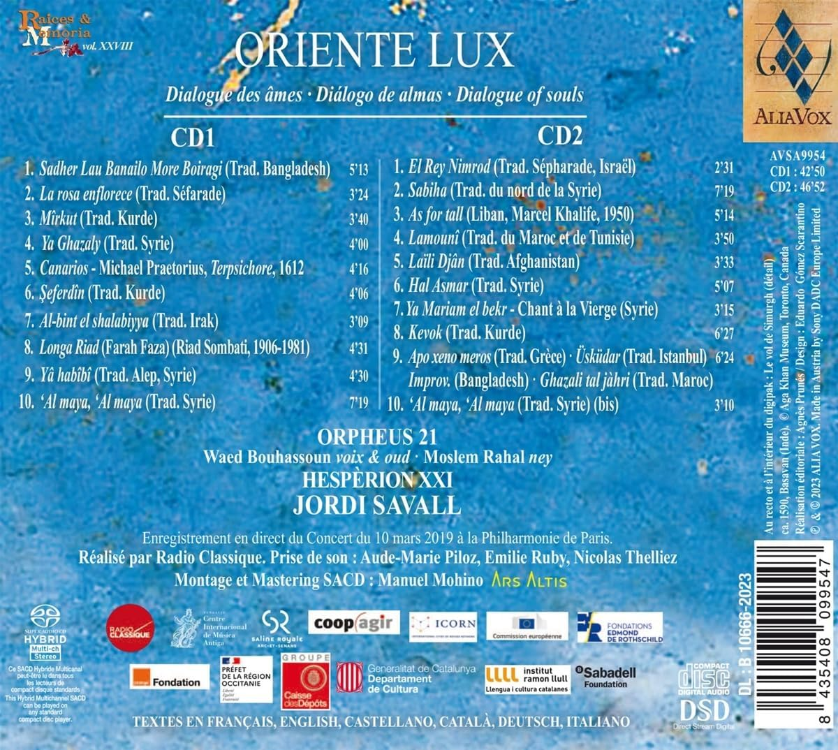 Hesperion XXI - Orpheus 21 - Jordi Savall