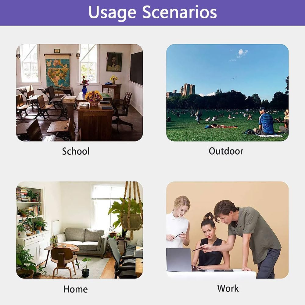 Purple Art Organizer Tote Bag with Pockets and Handles, Large-Capacity Oxford Fabric Craft Storage Caddy for Teachers, Artists, Students, Travelers, and Office Use image number 5