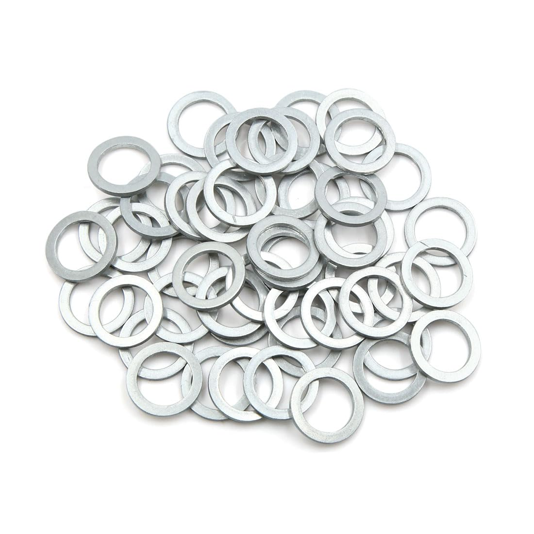 X AUTOHAUX 50Pcs Engine Oil Crush Washers Drain Plug Gaskets 14Mm ID. 22Mm OD. for Car
