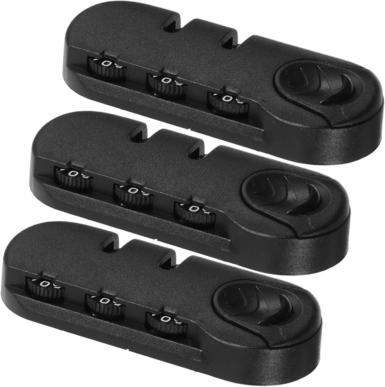 WESIEVYA 3Pcs Luggage Lock Suitcase Padlock Combination Password for Backpack Zipper Travel Theft Protection image number 5