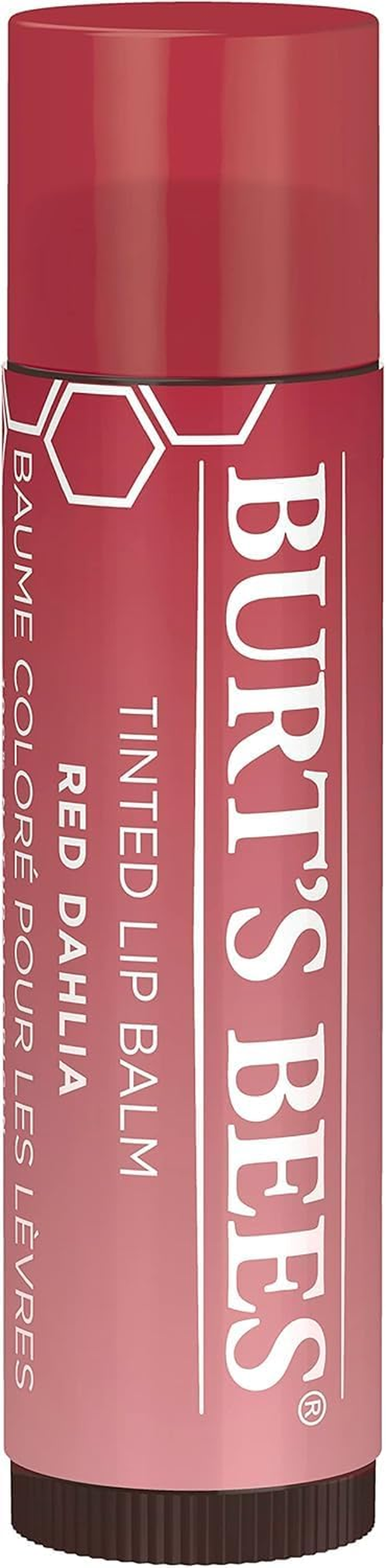 Burt'S Bees 100% Natural Origin Tinted Lip Balm, Red Dahlia with Shea Butter & Botanical Waxes, 1 Tube, 4.25G