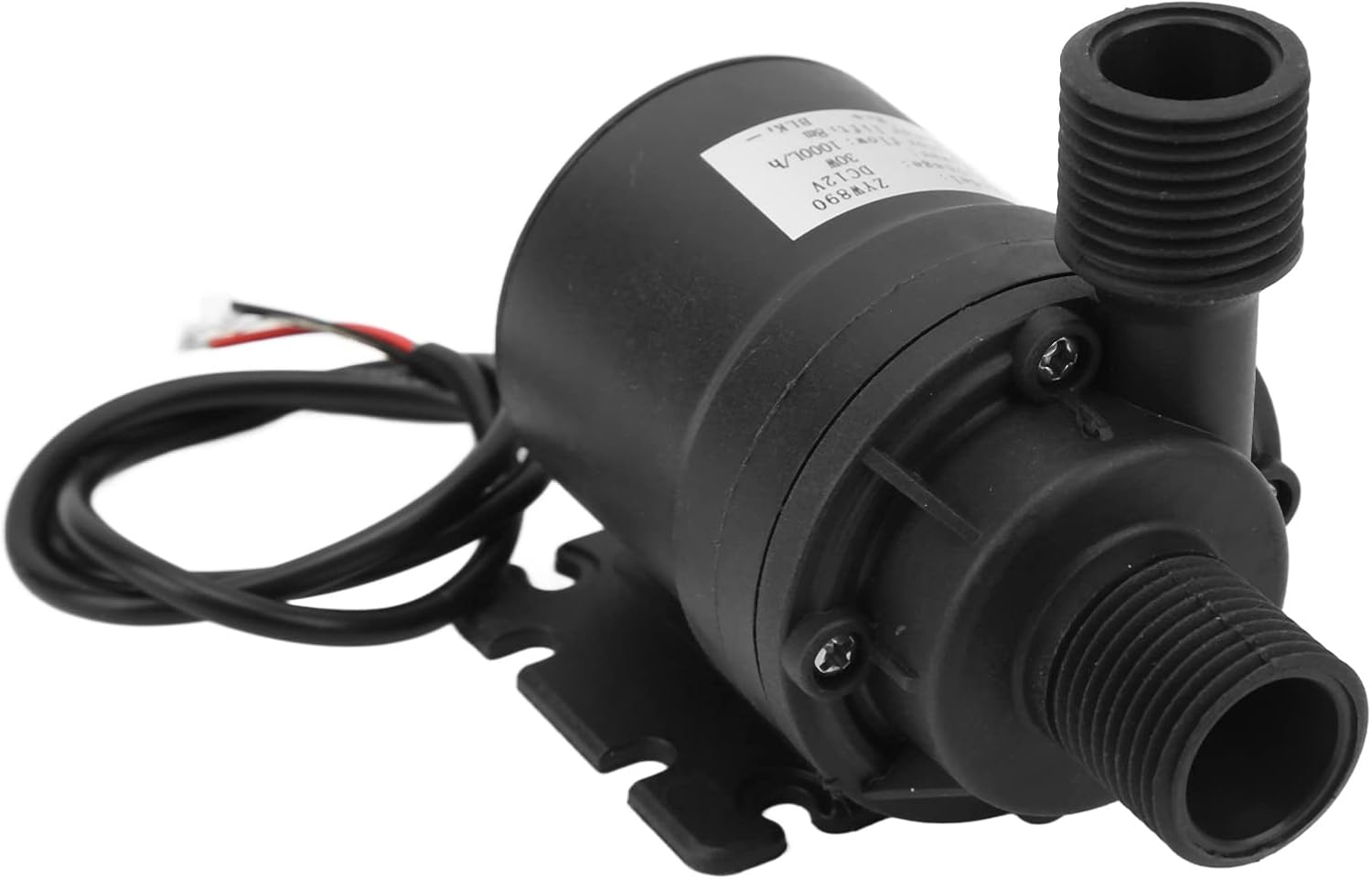 12V Water Pump, 1000L per Hrs 8M Lift Height Ultra Quiet Submersible Water Pump, IP68 Waterproof Detachable Brushless for Aquariums, Fish Tank, Pond, Fountains image number 1