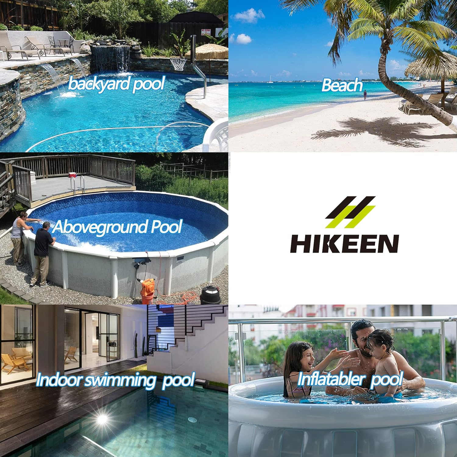 Hikeen Swimming Training Belt, Swimming Tether Swim in Place Harness Stationary Swimming Aquatic Resistance Belt