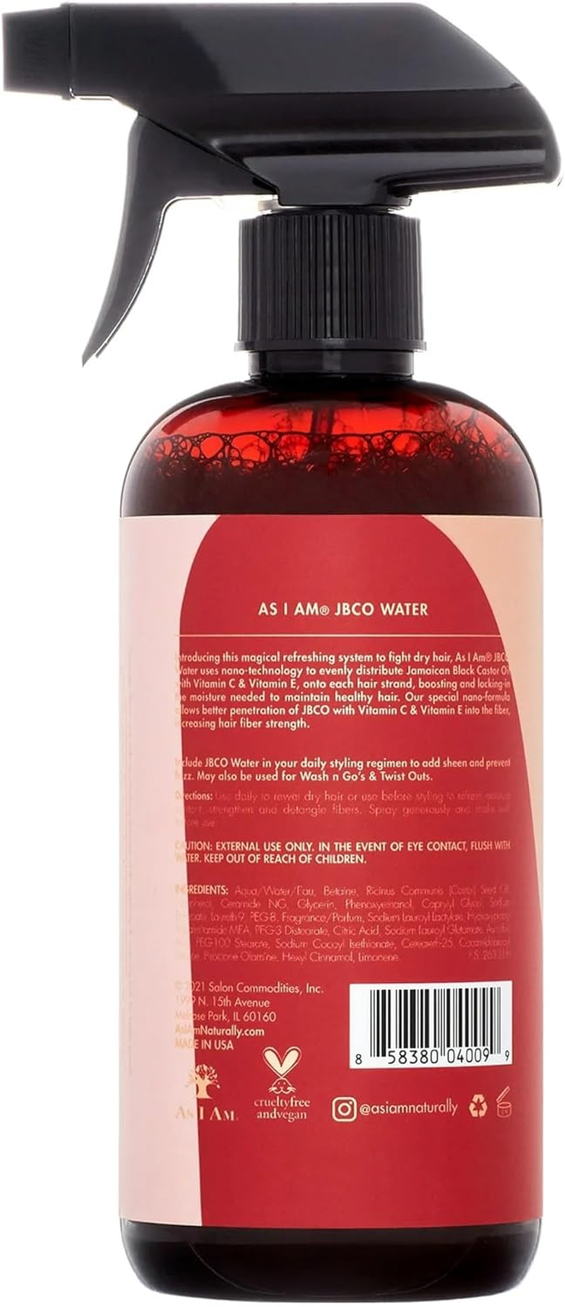 As I Am Jamaican Black Castor Oil Water (Pack of 3)