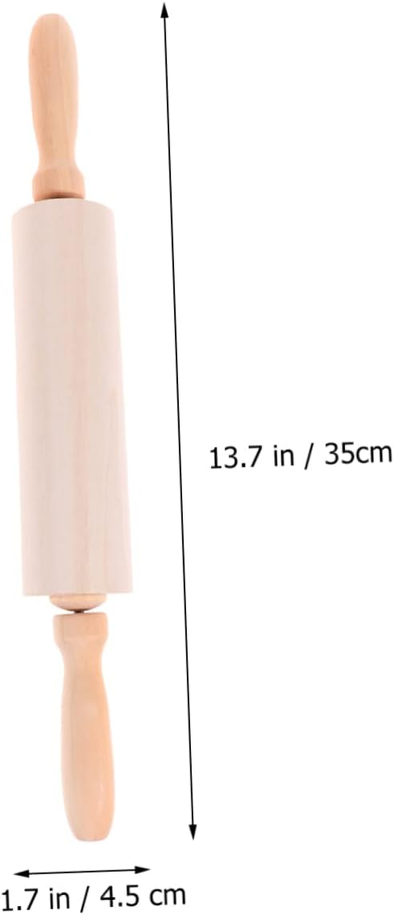 Wooden Christmas Rolling Pin Dough Roller Pin for Baking for Christmas Cookies and Pizza Preparation image number 3