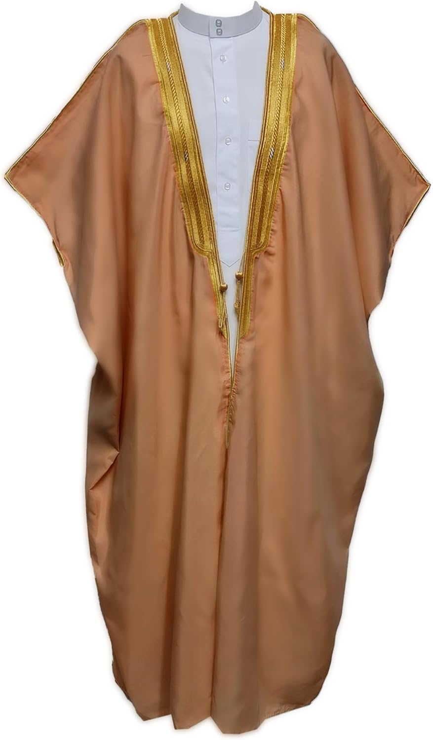 Desert Dress Brown Bisht Cloak Arab Dress Thobe Saudi Mens Robe Eid