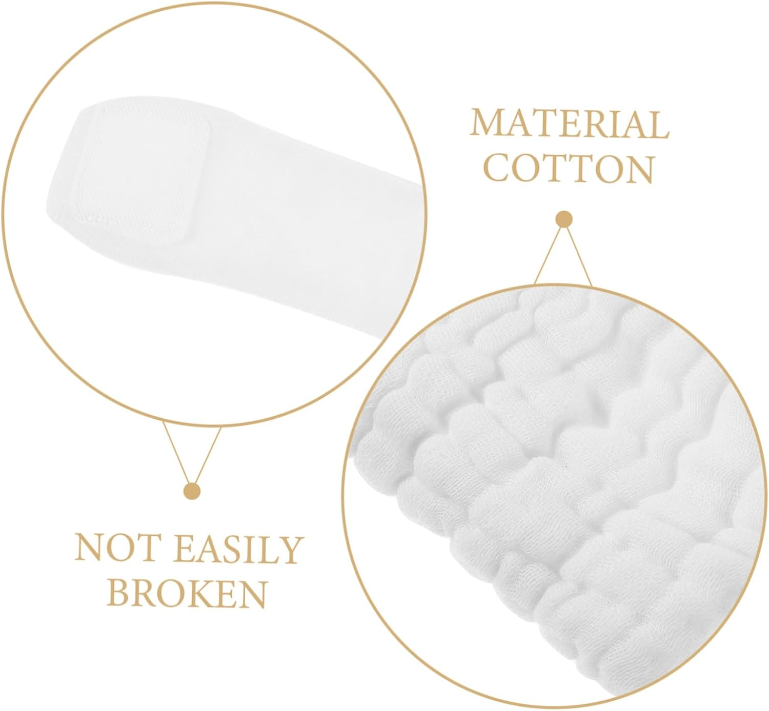 3Pcs Cotton Diapers for Newborns Washable Reusable Cloth Diapers Newborn Cloth Toddlers for Girls Boys image number 5