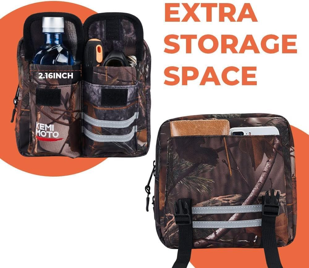 KEMIMOTO ATV Tank Bag Waterproof Cooler ATV Accessories Motorcycle Saddle Bag Compatible with Most ATV and Snowmobile Bicycle image number 3