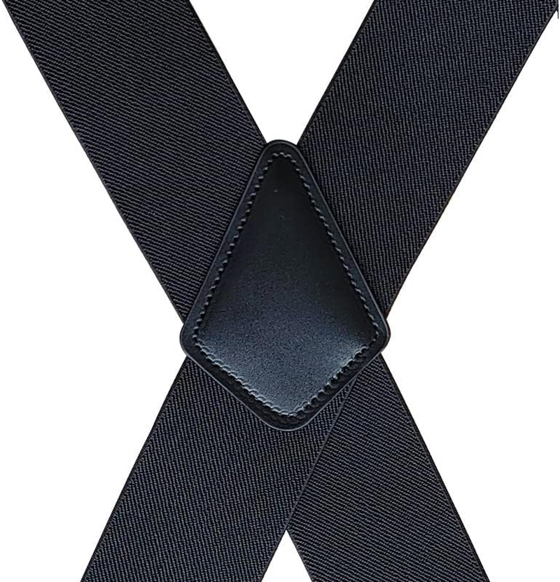 Suspenders for Men Duty,5Cm Wide Adjustable Elastic X Back Suspender image number 3