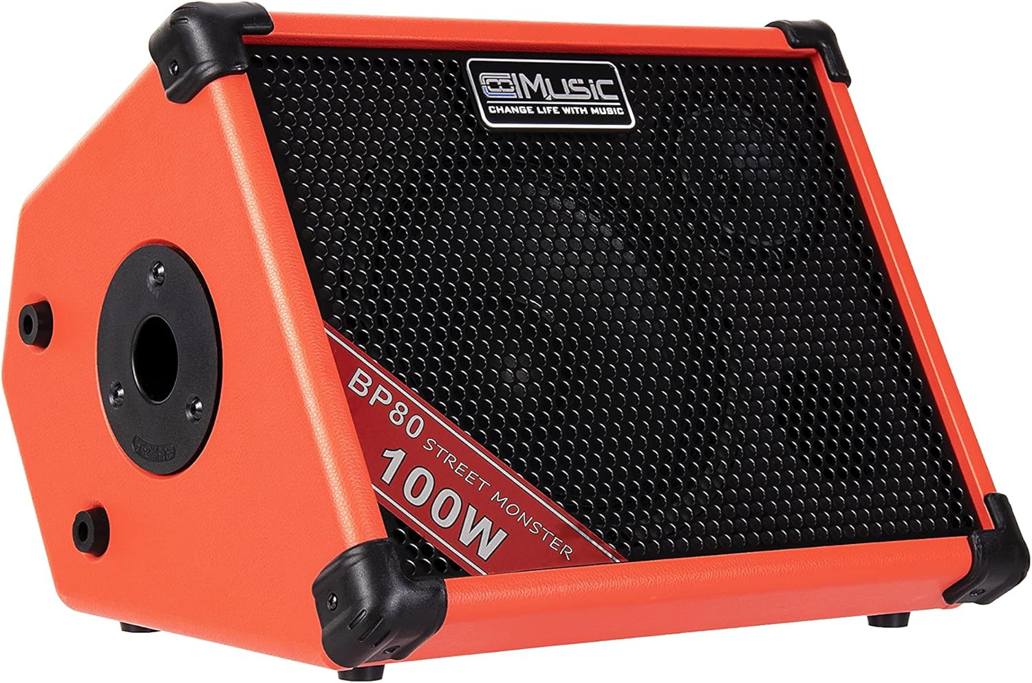 Coolmusic BP80 100 W Outdoor Bluetooth Speaker with Rechargeable Battery, Aux Input, 48V Fantasy Power Supply Supports Dynamic Microphone, Supports Mobile Phone Live Broadcast and Internal Recording