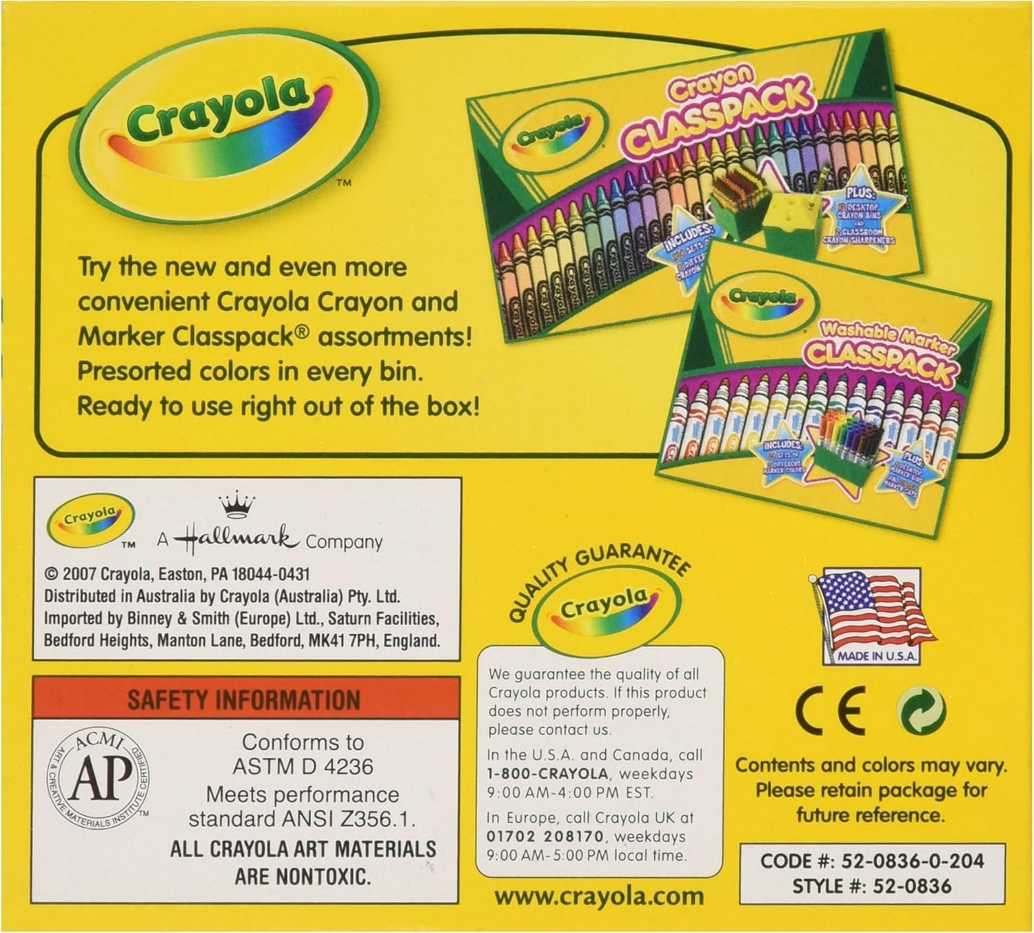 Crayola Crayons in White, Bulk Crayons, 12 Count