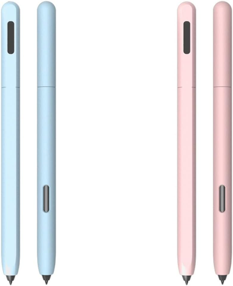 DAYJOY 2 Pack Silicone Sleeve Case Compatible with Samsung Galaxy Tab S7/S7+/S7 FE/S8/S8+/S8 Ultra/S9/S9+/S9 Ultra/S10/S10+/S10 Ultra S Pen, Protective Skin Non-Slip Smooth Grip Holder(Purple+Green)