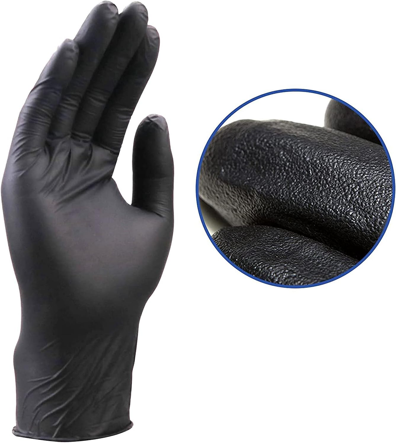 Greatuard Black Nitrile Heavy Duty Disposable Gloves, 6 Mil, Powder & Latex Free, Non-Sterile, Chemical Resistant, Food Safe, Medical Grade 1,000 PCS image number 5