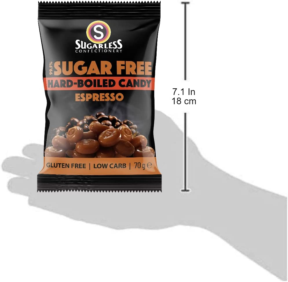 Sugarless Confectionery Aura Hard-Boiled Espresso Flavour 70 G image number 2