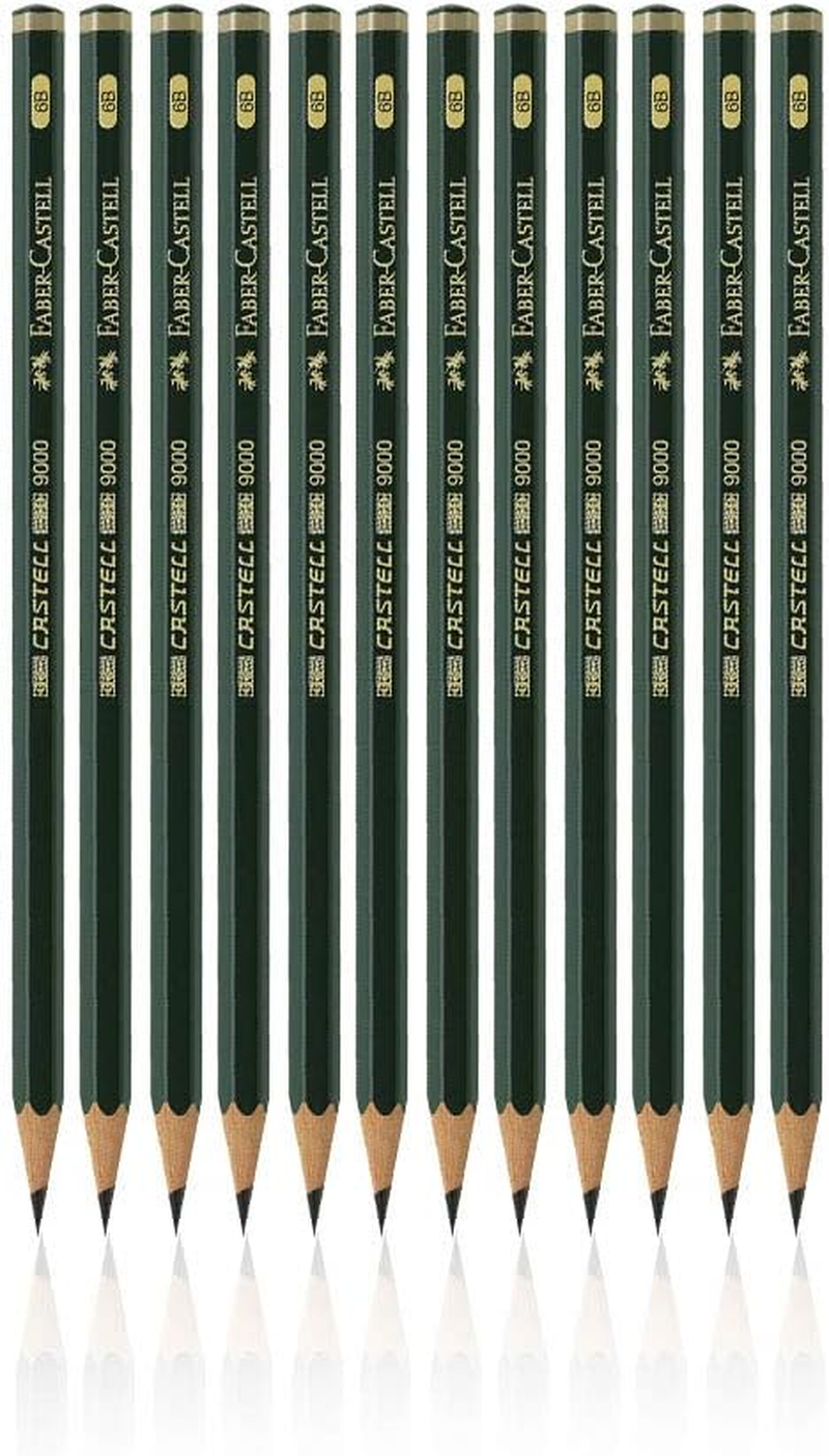 Faber-Castell 9000 8B Drawing Pencil 12-Pieces (FC90008BP)
