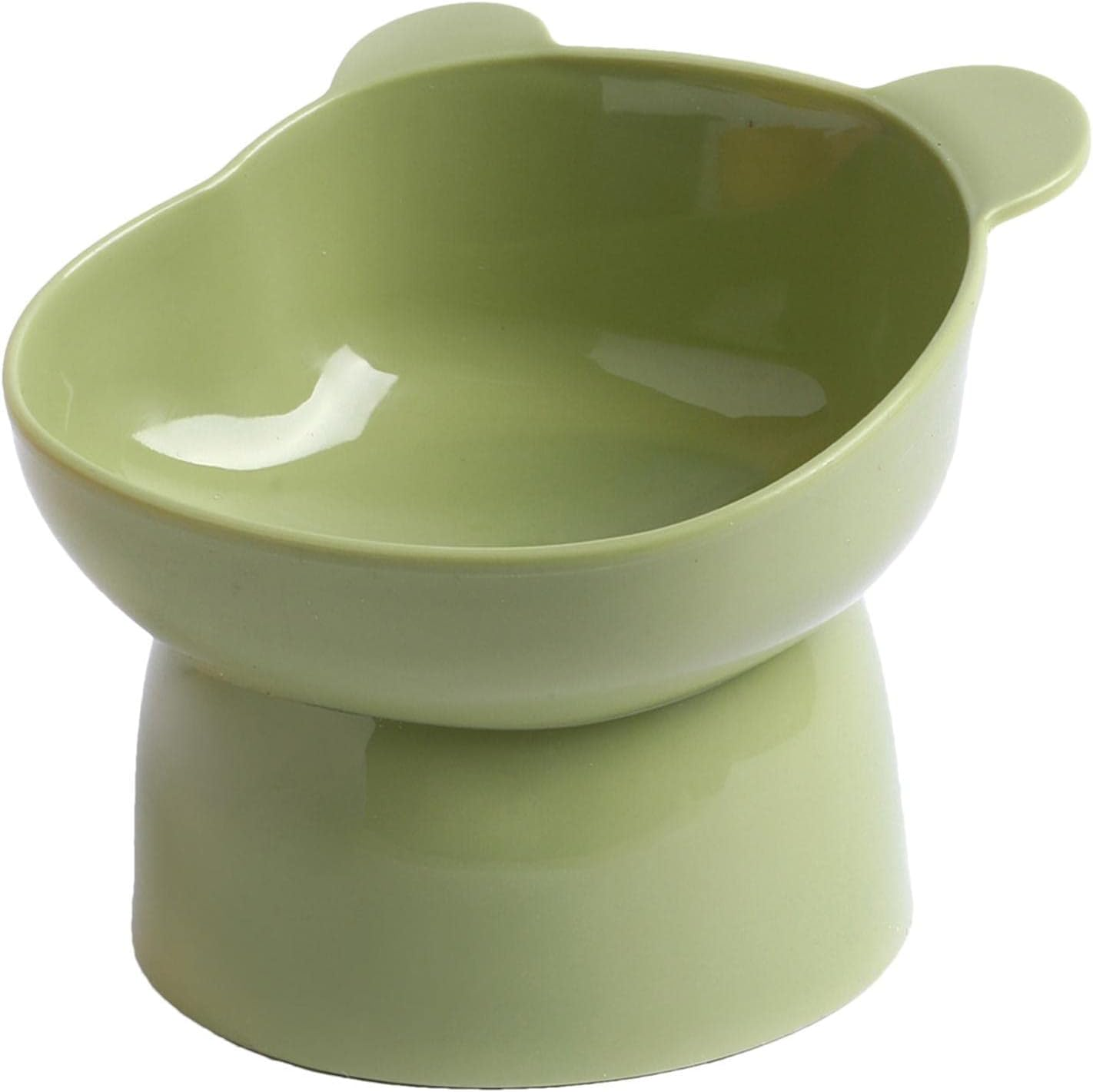 Ceramic Raised Pet Bowls | Extra Wide Ceramic Elevated Cat Bowl | Anti-Vomiting High Cat Dish | Non-Spill Food Feeder Bowls for Cats, Small Dogs & Kittens