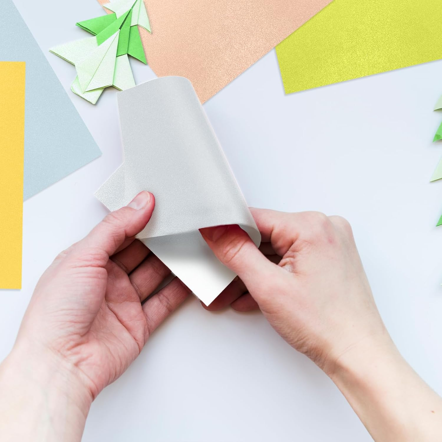 NILLOS A4 Sparkly Paper, 25 Sheets Glitter Cardstock Paper for DIY Projects, Card Making (25 Colors, 250 GSM) image number 2