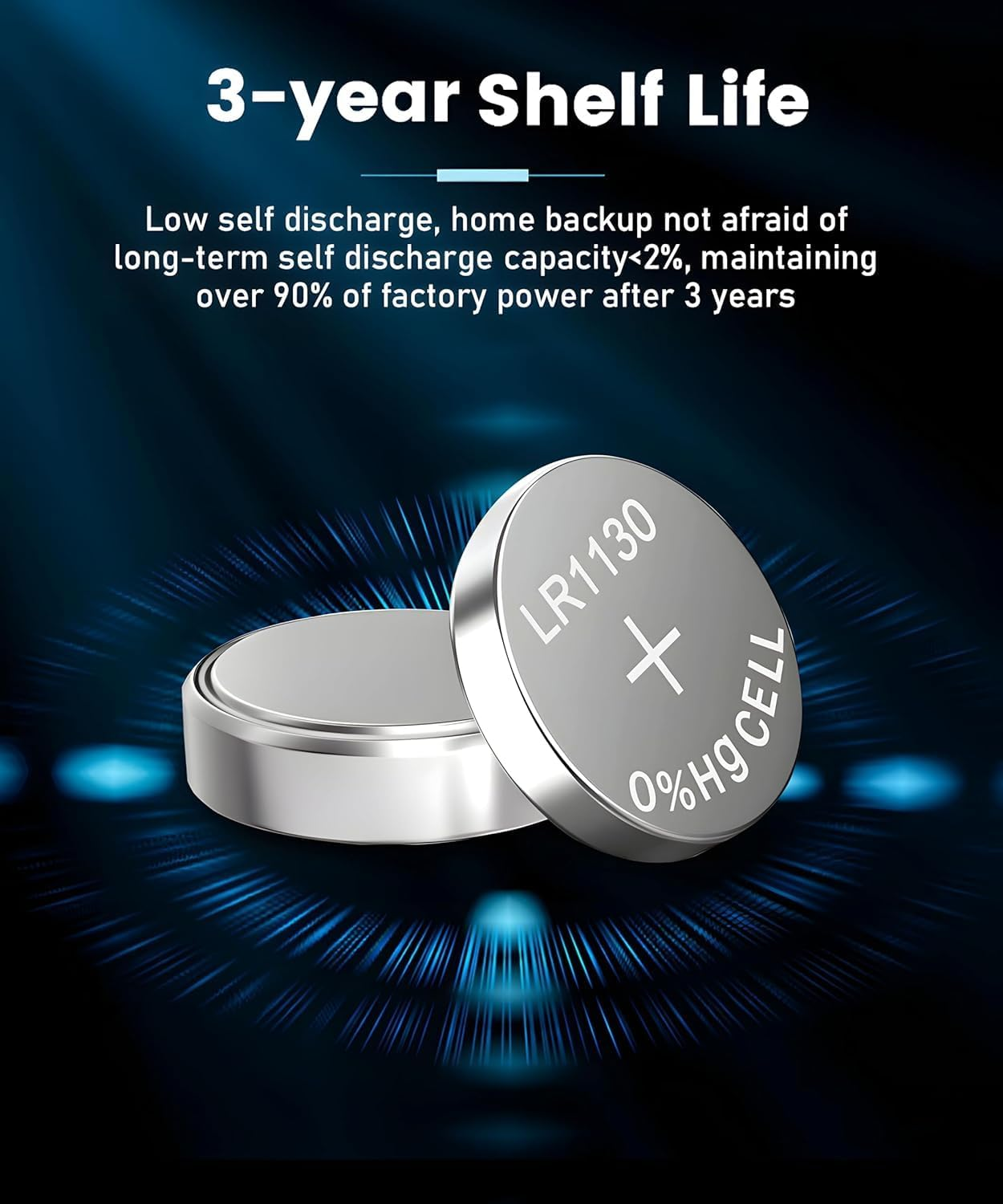 10 Pack AG10 Battery LR1130 Batteries Alkaline Button Batteries 189 389 AG10 LR1130 LR54 V10GA Alkaline Button Coin Cell for Calculator Watch image number 5