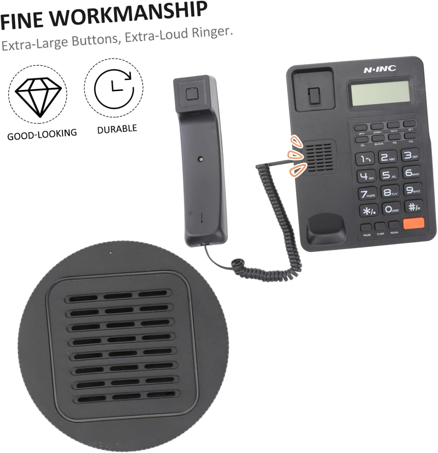 Tofficu Voip Phones for Business Family Business Fixed Phone House Phones Desk Phone Phones for Home Business Phones Home Phones Landline Phone Telephone Office Desktop image number 5