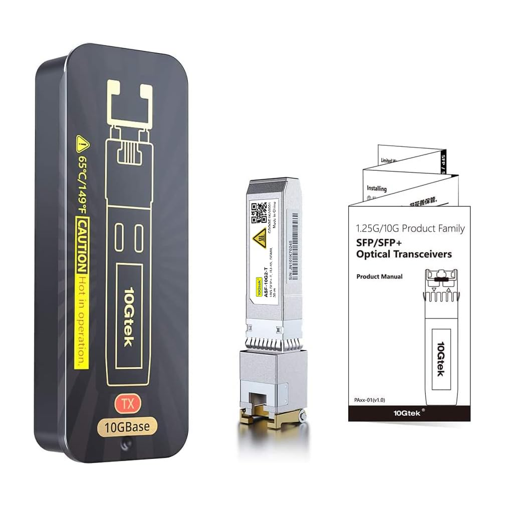 10Gtek ././/- +   Cat.6A Copper Transceiver, Auto-Negotiation SFP+ Ethernet Module, up to 30-Meter, for Cisco SFP-10G-T-X, Ubiquiti Unifi, Netgear and More image number 6