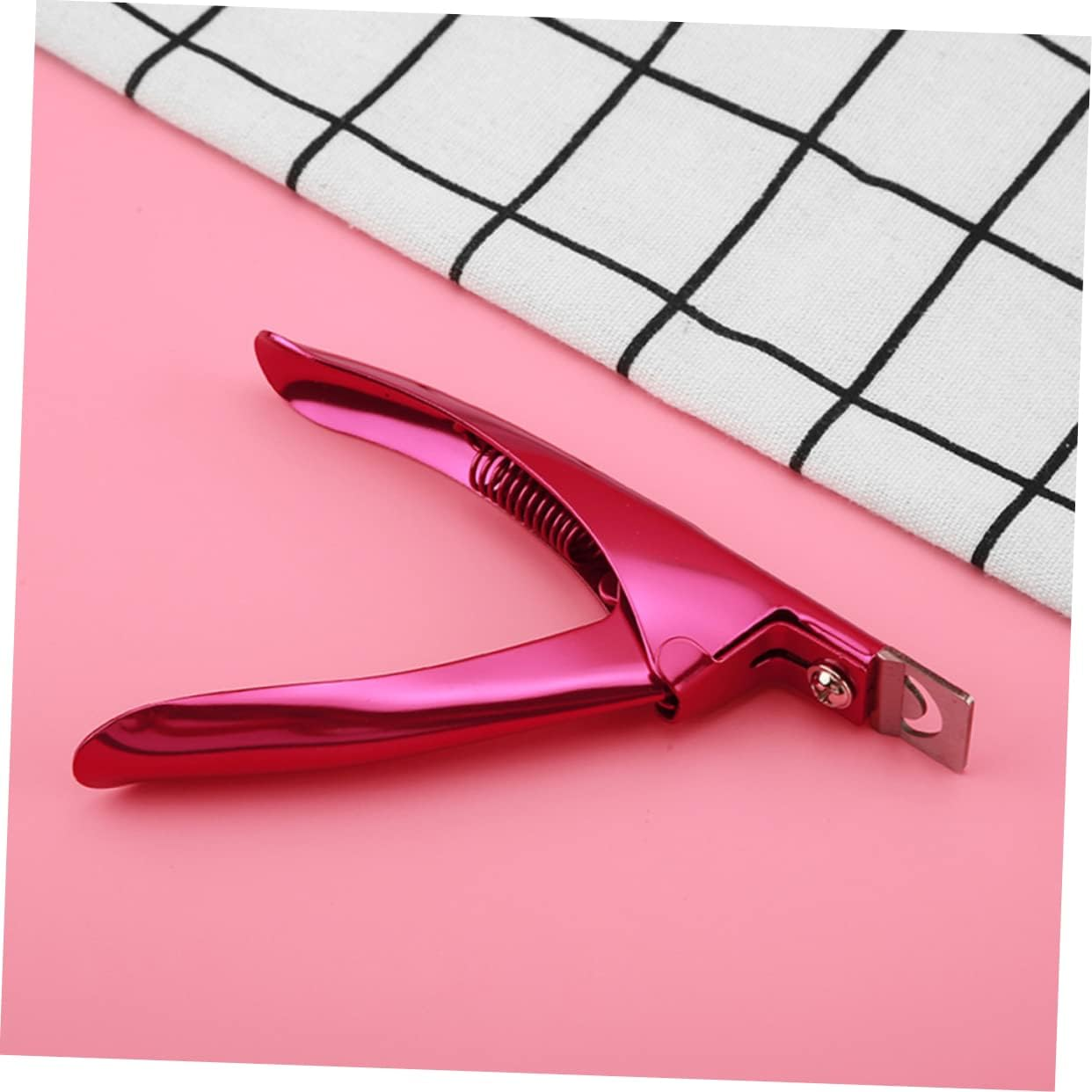 ELAYARD 2Pcs Stainless Steel Nail Tip Trimmer U Shape Clipper Nail Art Wear Manicure Pedicure Tool for Salon Home Use