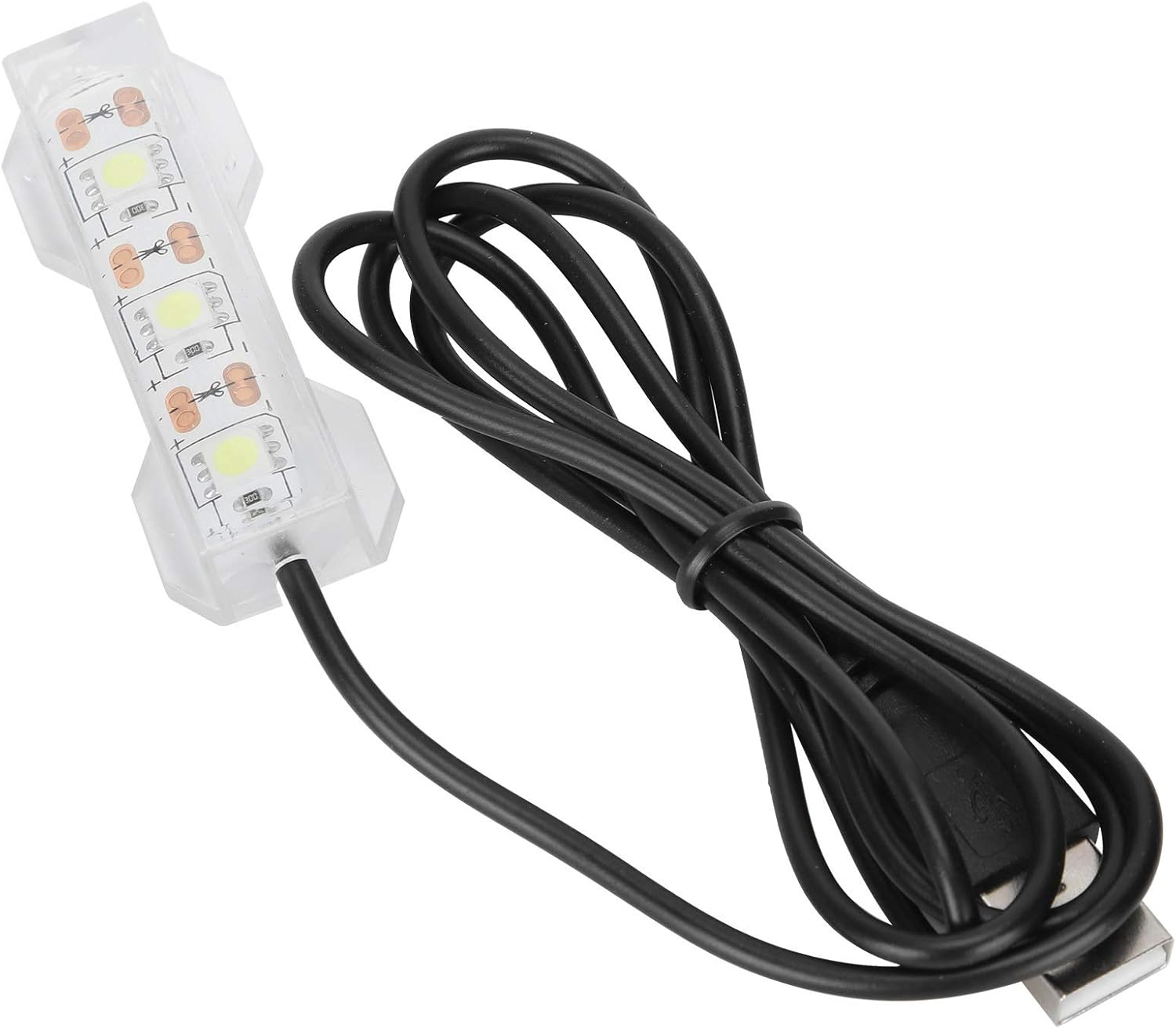LED Aquarium Light, Lightweight Aquarium USB Light, Waterproof USB Charging Plastic 2.4X0.8 Inch for Aquarium Fish image number 5