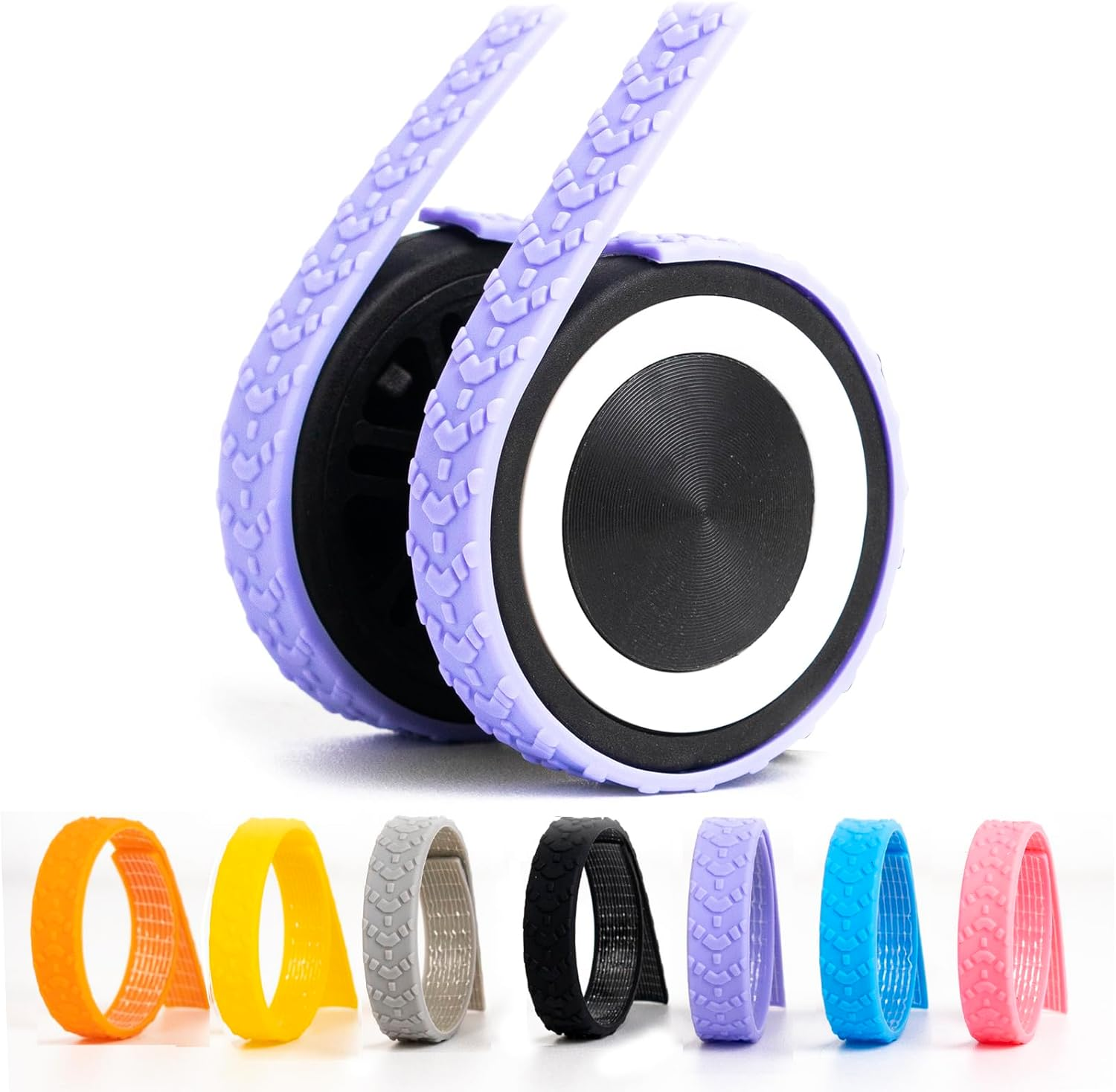 Sfrvkly 8 Pack Luggage Wheel Covers,Adhesive Silicone Silent Luggage Wheel Suitcase Wheel Covers Protector Covers Cover for Carry-On Luggage 2-3 Inches - Blue image number 4