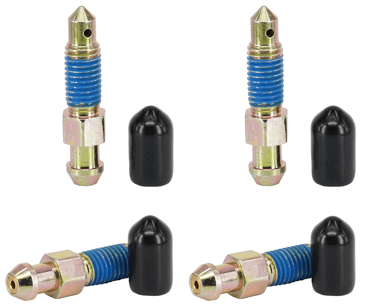 Dsnaduo 4-Piece Speed Bleeder Kit with Dust Caps - M10X1.0-35.4Mm, H9410-4, 107392, 639560
