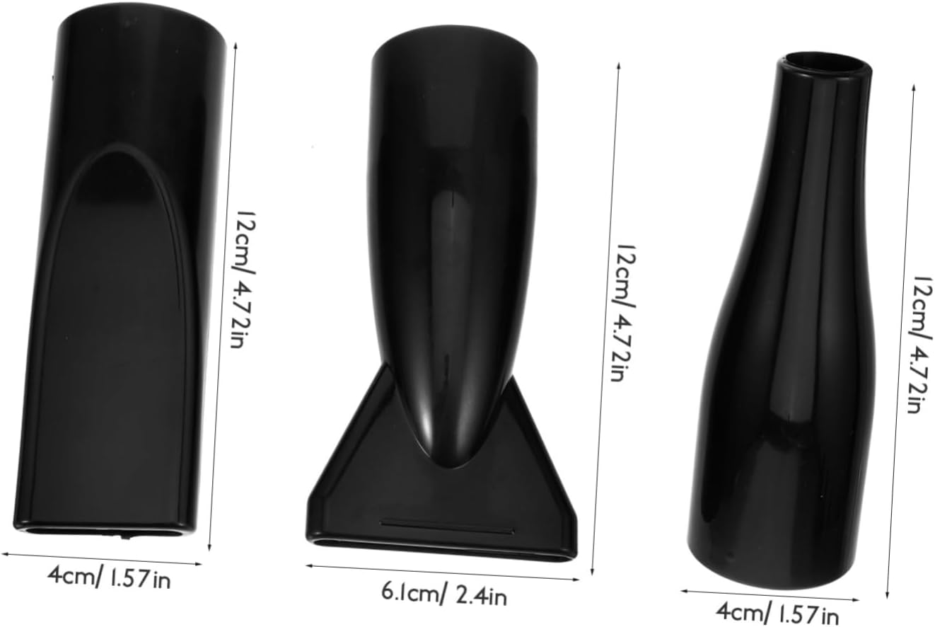 CLISPEED Universal Blow Dryer Nozzle Attachment 3Pcs ABS Hair Dryer Styling Tool Flat Narrow Shape Suitable for Hair Types for Salon Use image number 3