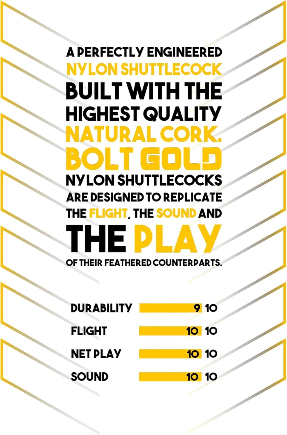 Li-Ning Bolt Neo (6 in 1) Nylon Badminton Shuttlecocks image number 4