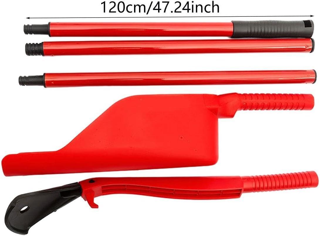 Eigell Eaves Drain Cleaner Leaf Cleaning Tools 5 Piece Set Reusable Removable Portable Stable Telescopic Gutter Cleaning Tool image number 6