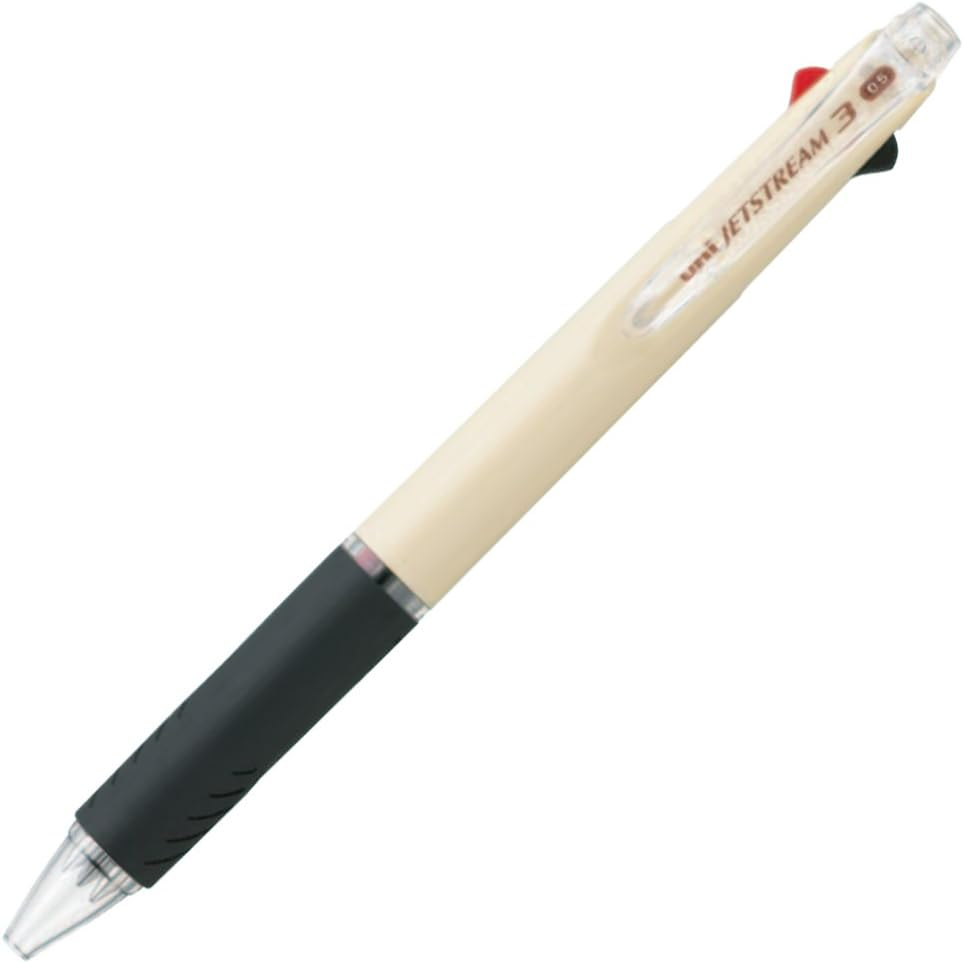 Uni Ballpoint Pen Jetstream 3 Color Black, Red, Blue Ink 0.5Mm, Baby Pink (SXE340005.68)