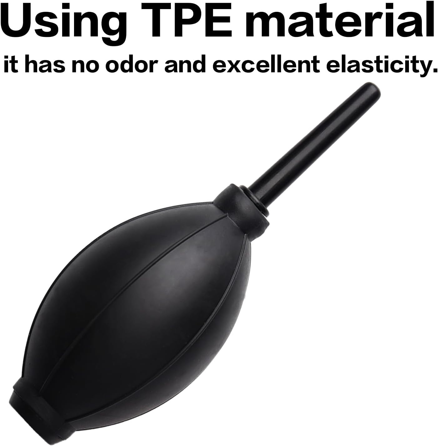 Aiokuo 2Pcs Air Blower Dust Blaster for DSLR, SLR & Digital Camera Lens and Sensor Cleaning &ndash; Rubber Bulb Air Pump Dust Cleaner (Black) image number 2