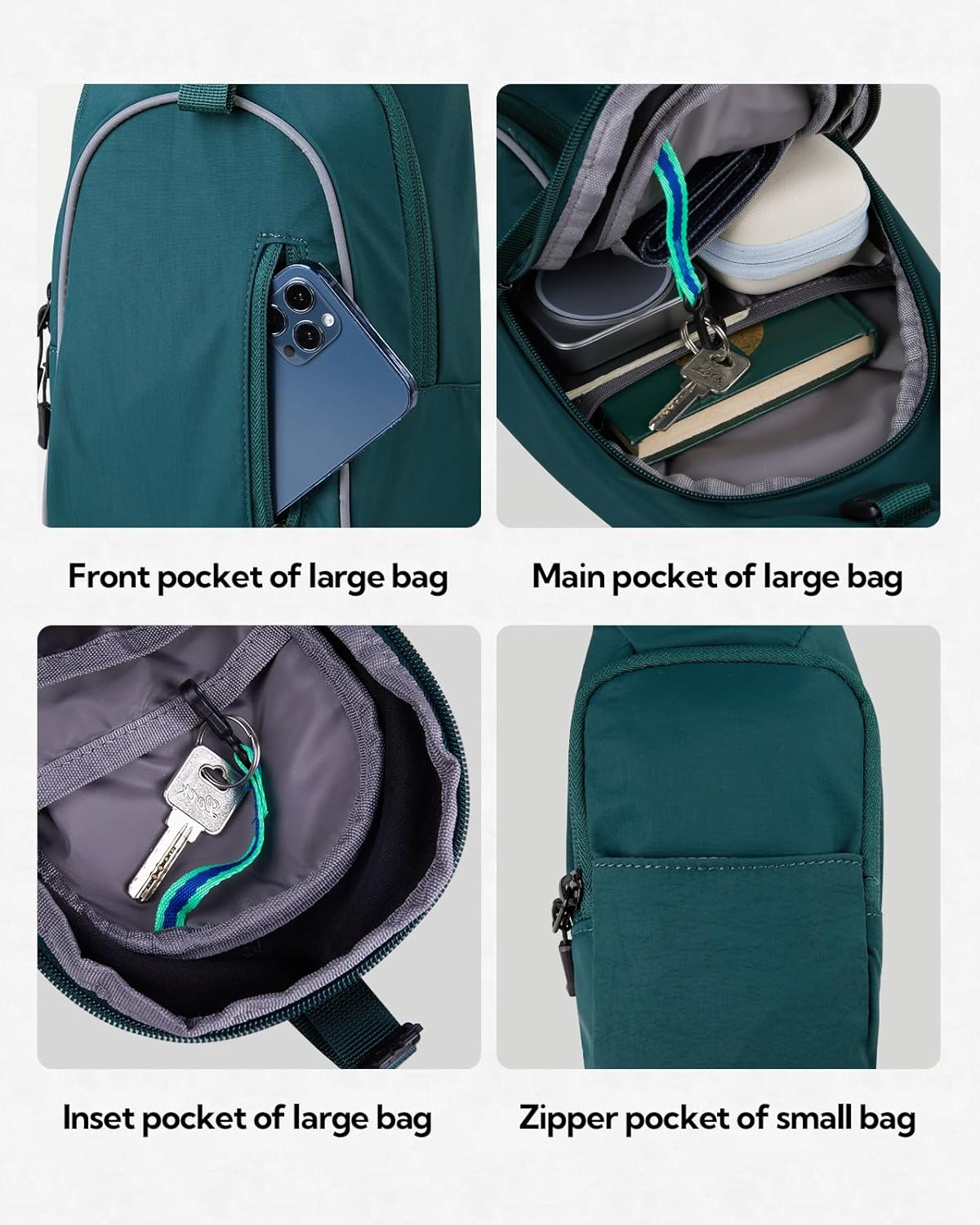 WATERFLY Crossbody Sling Backpack for Women Men Sling Bag for Traveling Chest Shoulder Bag Hiking Chest Bag Daypack image number 1