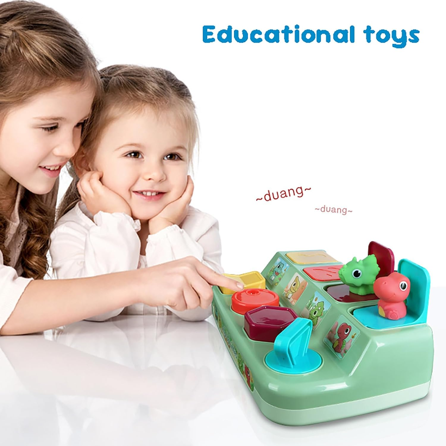 Baby Pop up Montessori Toy, Interactive Cause and Effect Animal Game for Toddlers 1-2, Hide & Seek Learning Pop-Up Toy, Educational Development Gift for Boys & Girls image number 3