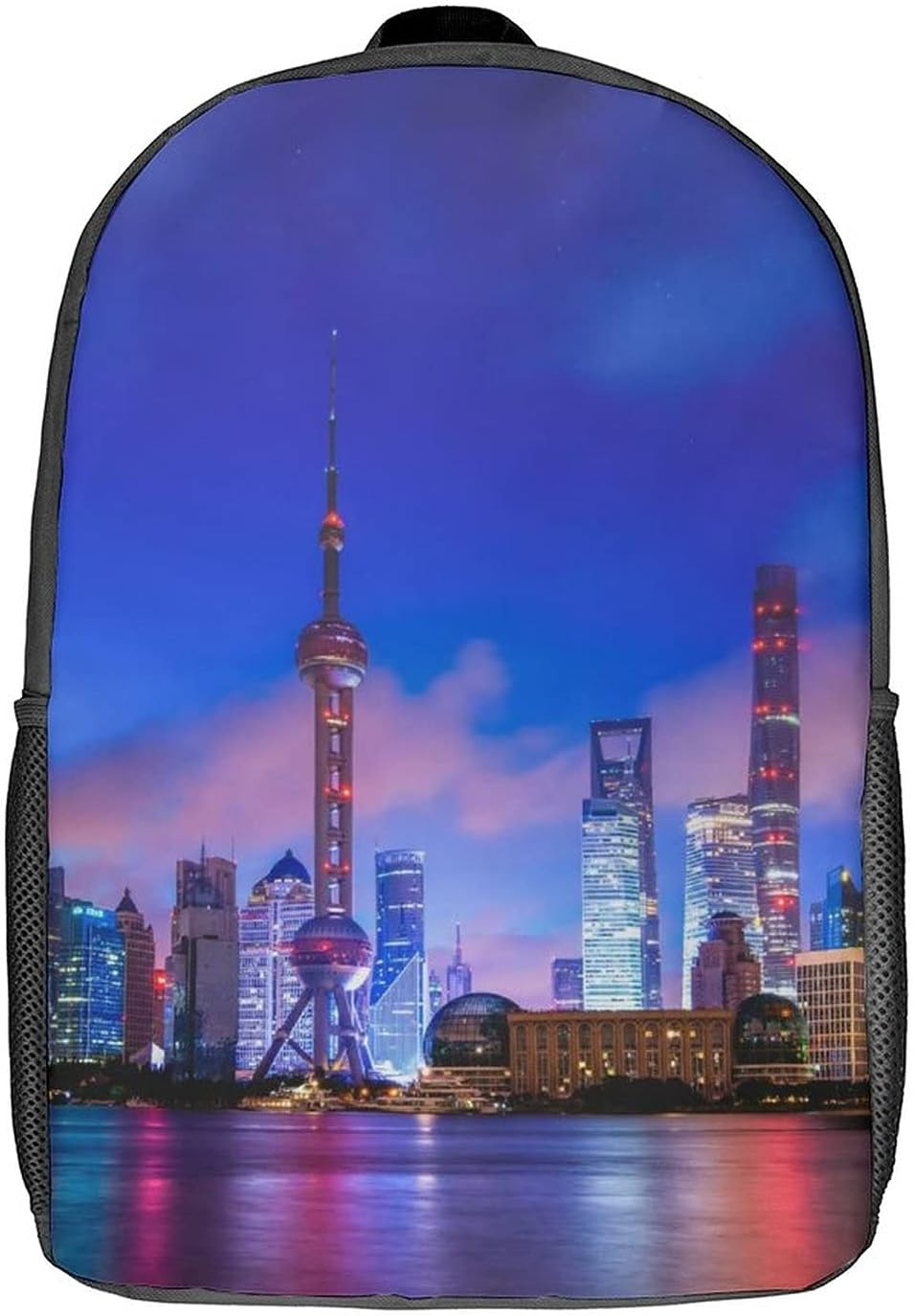 Cute Waterproof Lightweight Childrens Students Bags Backpacks Print Prague Czech Republic City Landscape Fog for Christmas Gi
