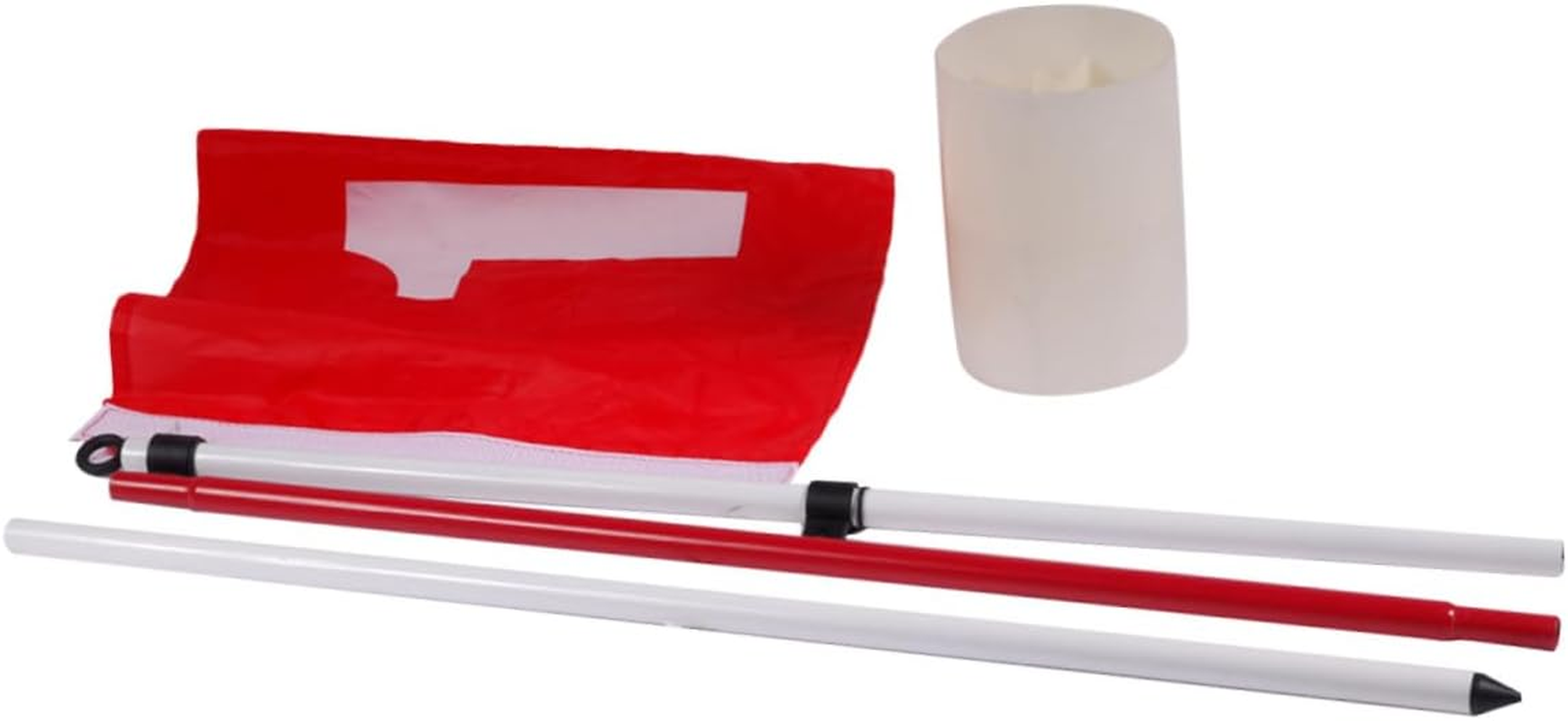 CORHAD 5 Section Flag Pole Set Golf Hole Cup Flag Stick for Yard Practice Realistic Putting Green Flagstick Cup for Outdoor Sports image number 5