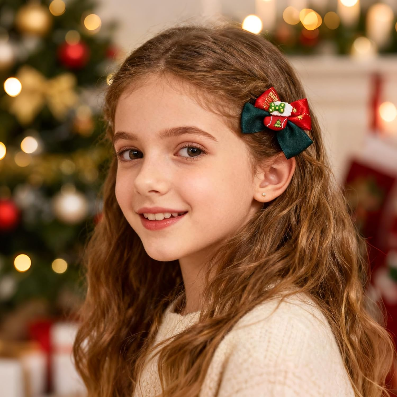 FOSDICK Pack of 15 Christmas Hair Clips Christmas Cartoon Hair Clip Christmas Hair Accessories Christmas Hair Accessories Christmas Hair Clips Gifts for Girls Children image number 2