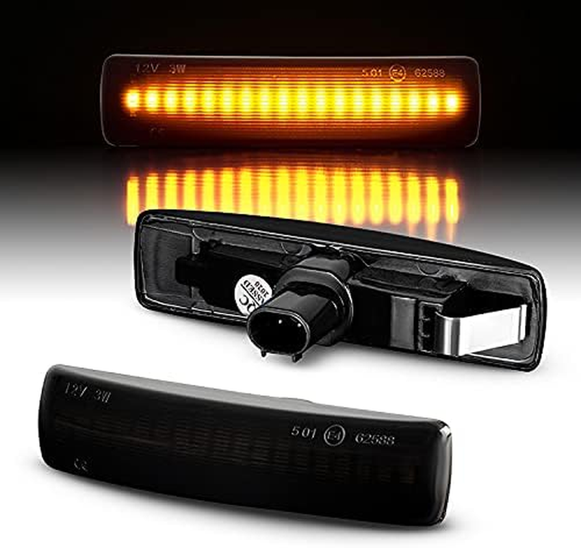 Gempro 2Pcs LED Front Fender Side Marker Light Turn Signal Lamp Assembly Replacement for Range Rover Sport LR3 LR4 Discovery 3/Discovery 4 LR2 Freelander 2 image number 6