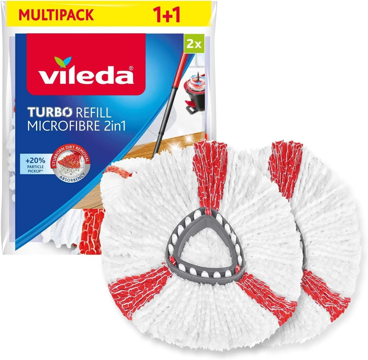 Vileda Turbo Easywring & Clean 2In1 Ersatzkopf (Doppelpack) image number 6
