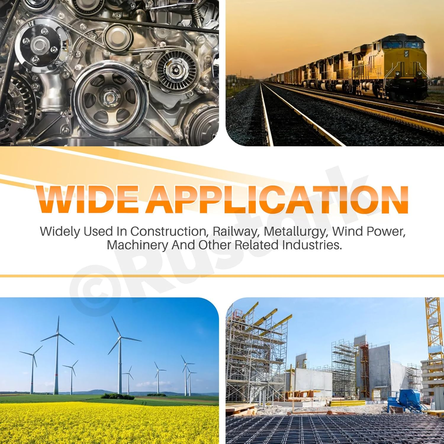 Rustark 160Pcs 9 Sizes 304 Stainless Steel Double Side Lock Washers Silver Tooth Lock Washer Metric Wedge Lock Washer Vibration Resistant Safety Washers for Construction Railway image number 1