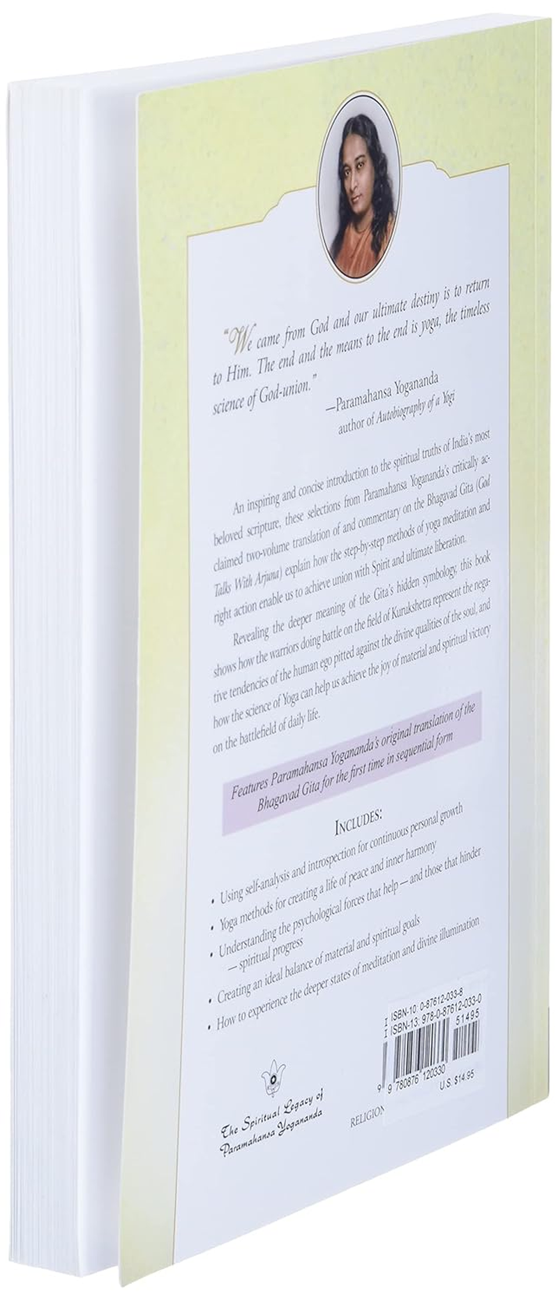 The Yoga of the Bhagavad Gita (Self-Realization Fellowship): an Introduction to India'S Universal Science of God-Realization