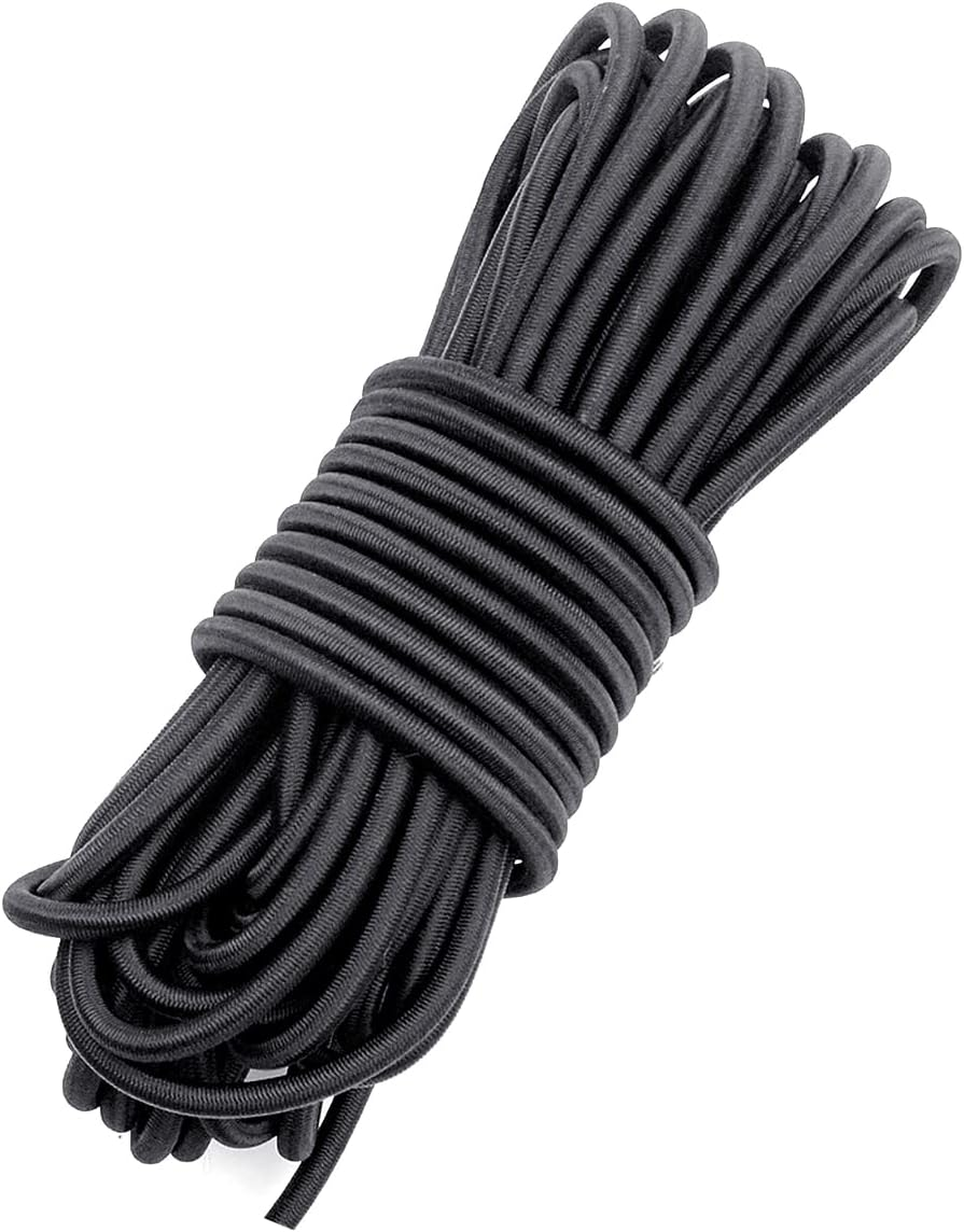 Fantasyon 4Mm Black Elastic Cord - 10M Stretchy Bungee Cord for Tent Poles, Backpack, DIY Projects image number 6