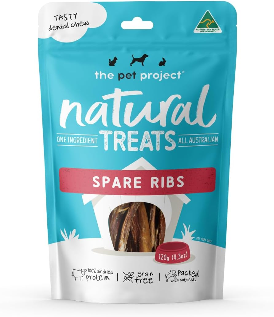 Australian Spare Ribs 120G | Long Lasting Natural Australian Treats for Dogs Chew Treat image number 1