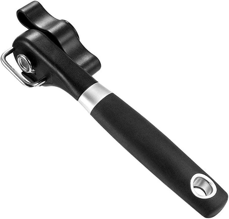 LIONAL Can Opener, Can Opener Manual-Safety Feature Prevents Sharp Edges and Cuts, Ergonomic Soft Grips Handle, Food Grade Stainless Steel (Portable Easy Can Opener, Black) image number 6